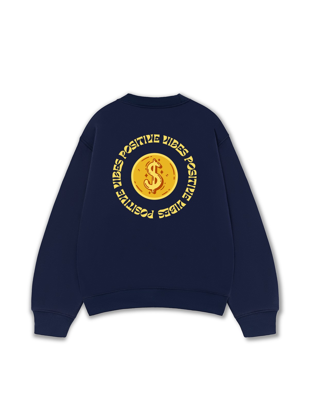 Áo Sweater Nỉ Hai Da Money Positive Vibe