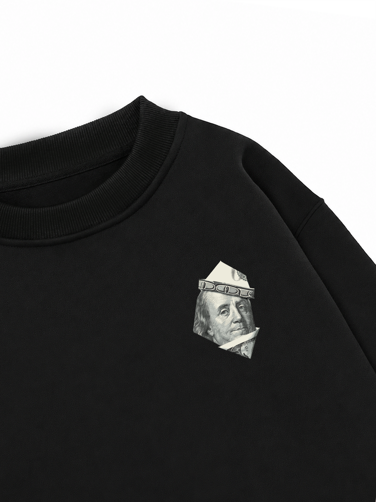 Áo Sweater Nỉ Hai Da Money Origami Hustle