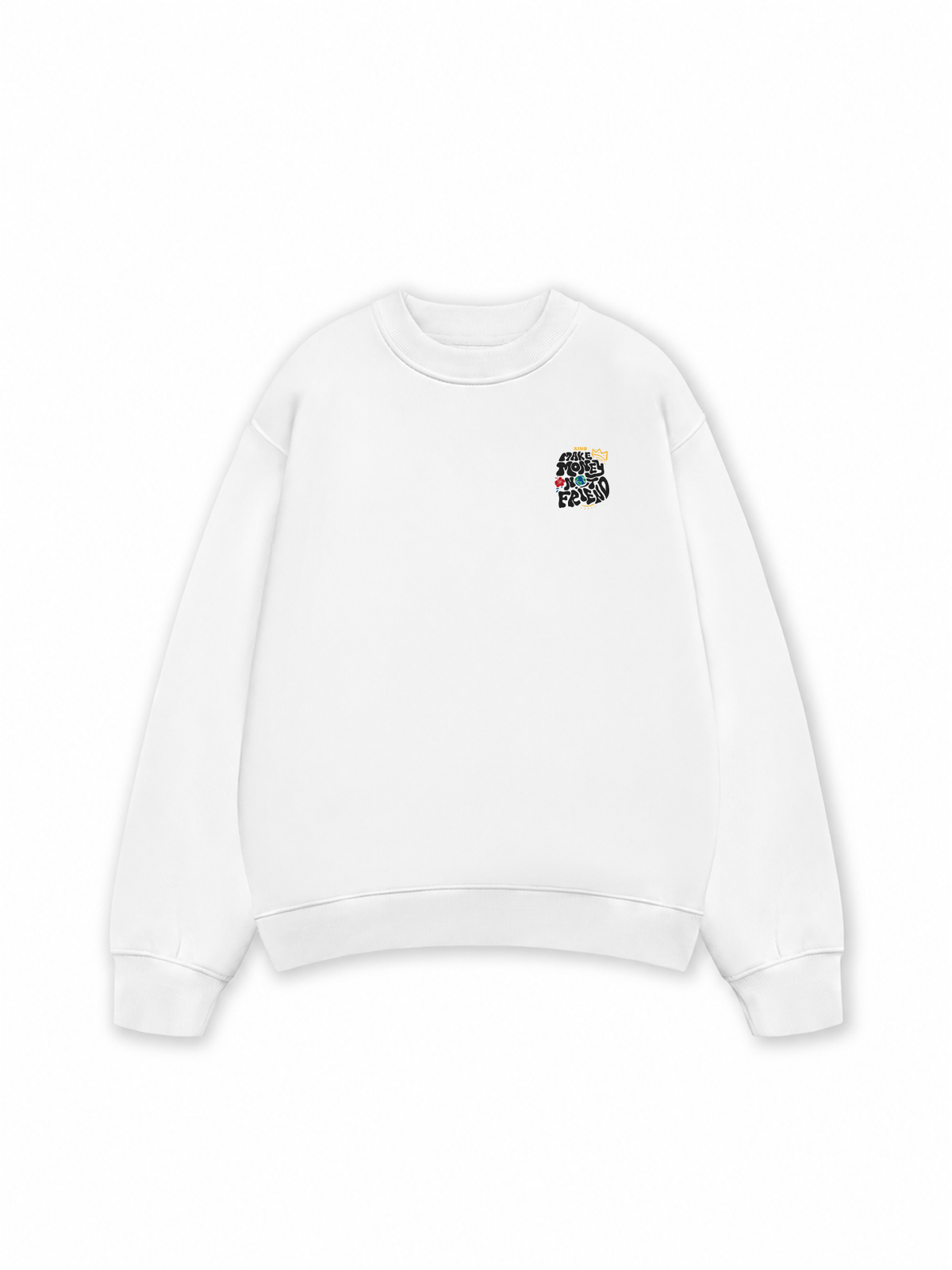 Áo Sweater Nỉ Hai Da Money King Make Not Friend