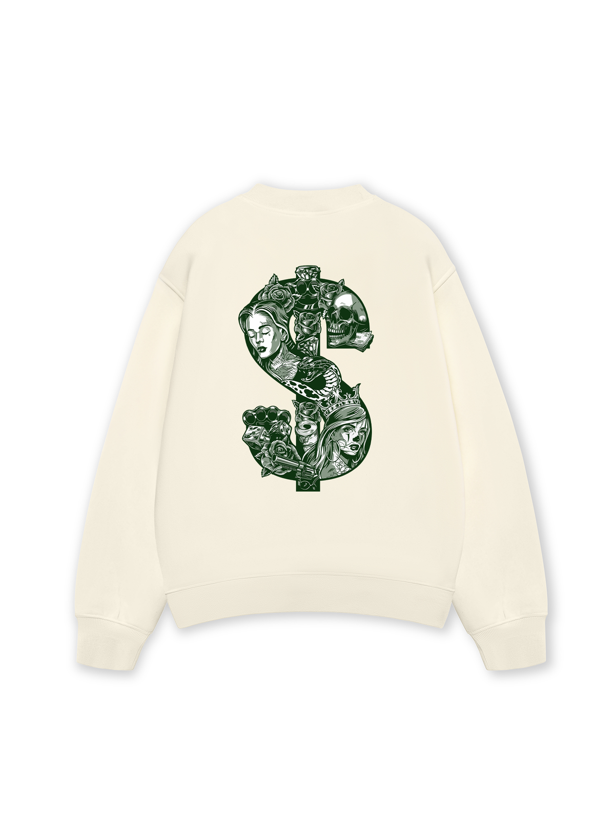 Áo Sweater Nỉ Hai Da Money Bad Person
