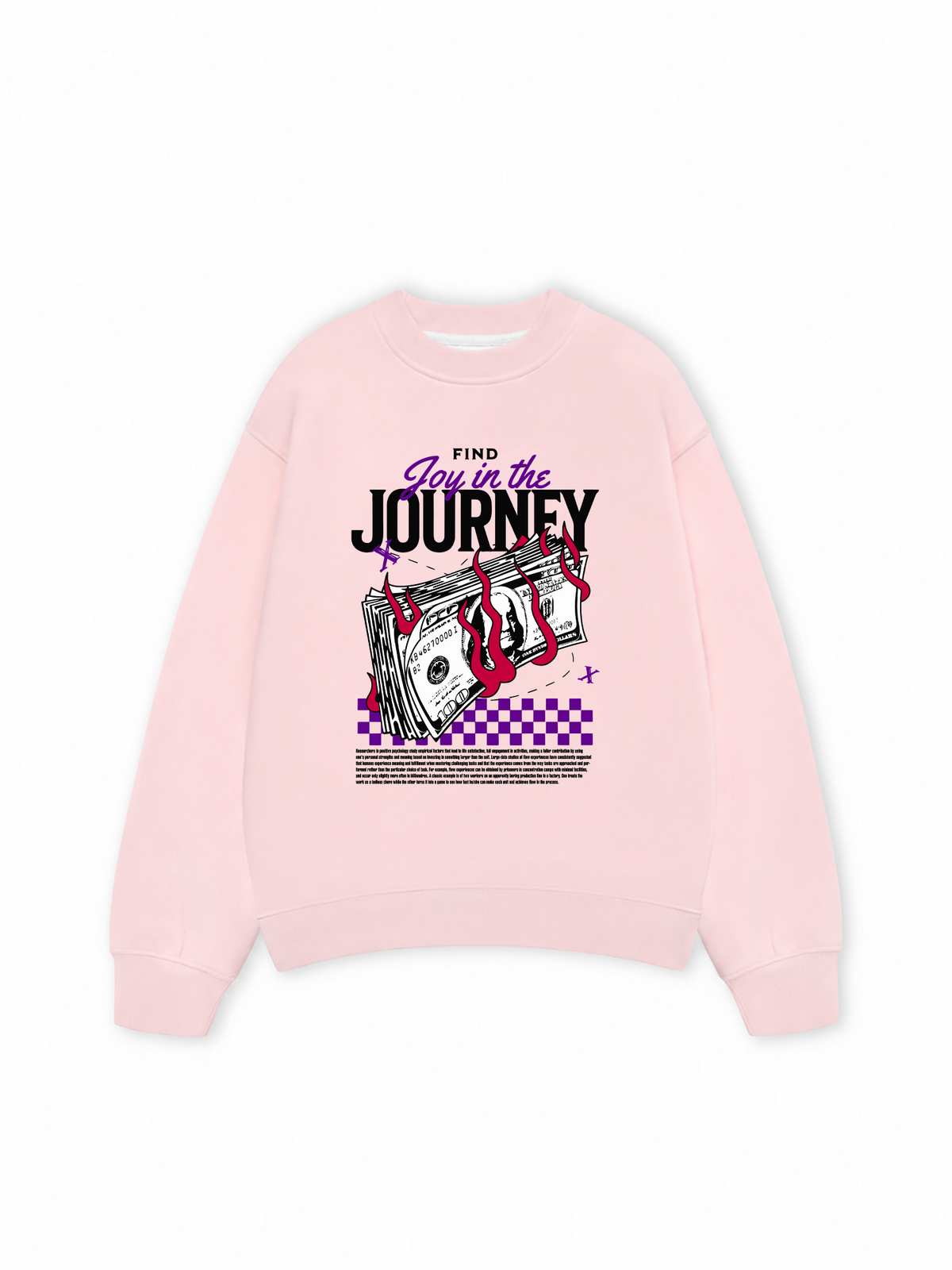 Áo Sweater Nỉ Hai Da Money Find Joy In The Journey