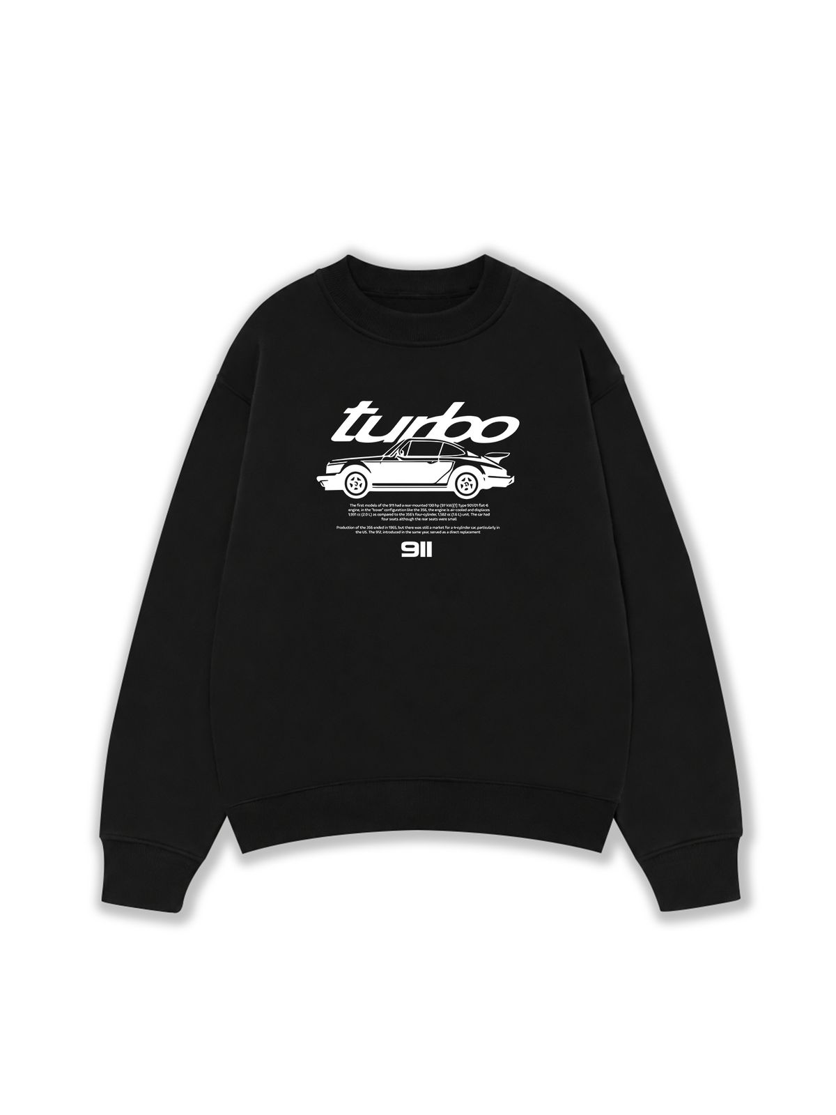 Áo Sweater Nỉ Hai Da Porsche Classic 911 Turbo