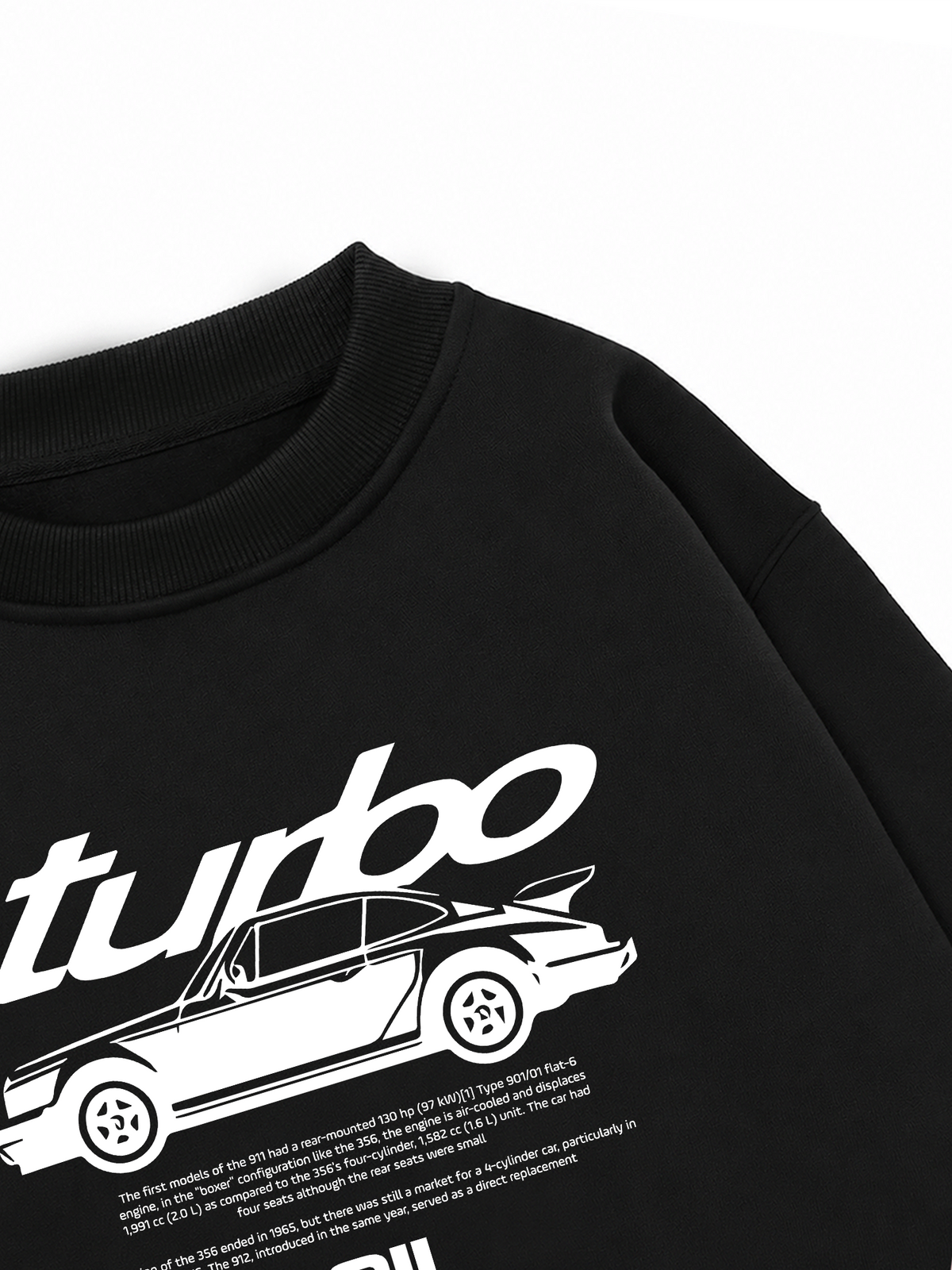 Áo Sweater Nỉ Hai Da Porsche Classic 911 Turbo