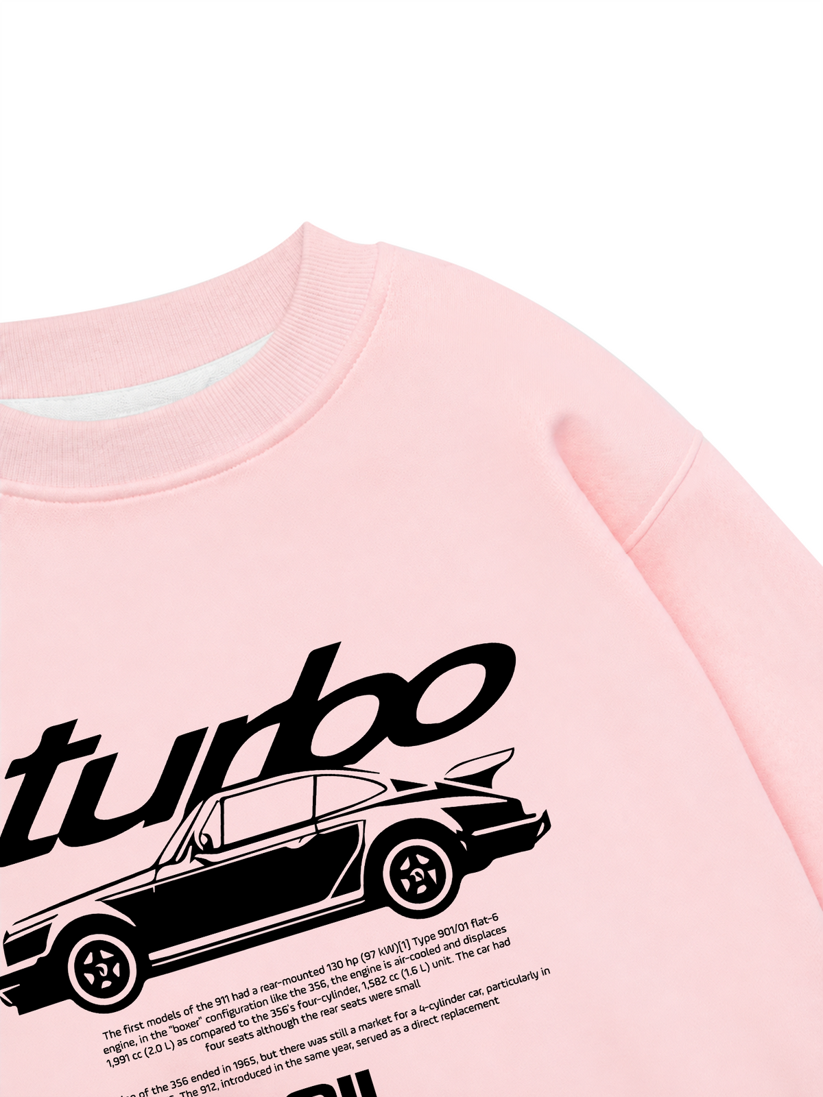 Áo Sweater Nỉ Hai Da Porsche Classic 911 Turbo