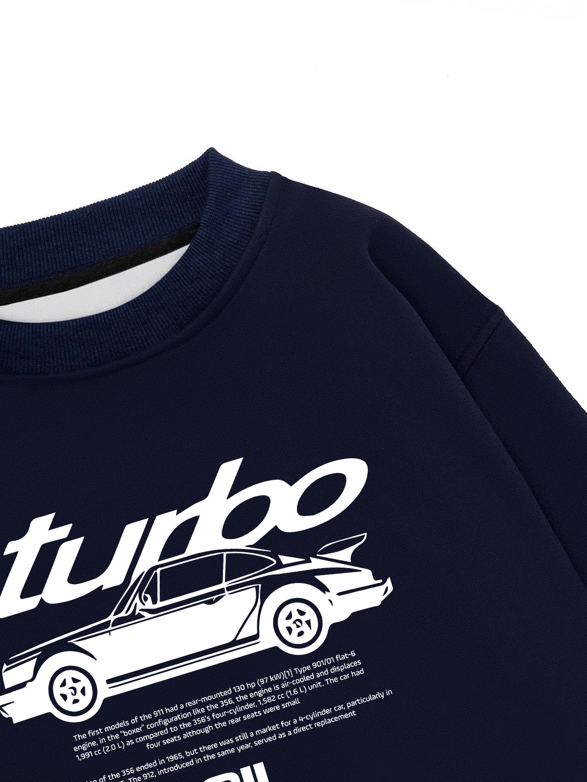Áo Sweater Nỉ Hai Da Porsche Classic 911 Turbo