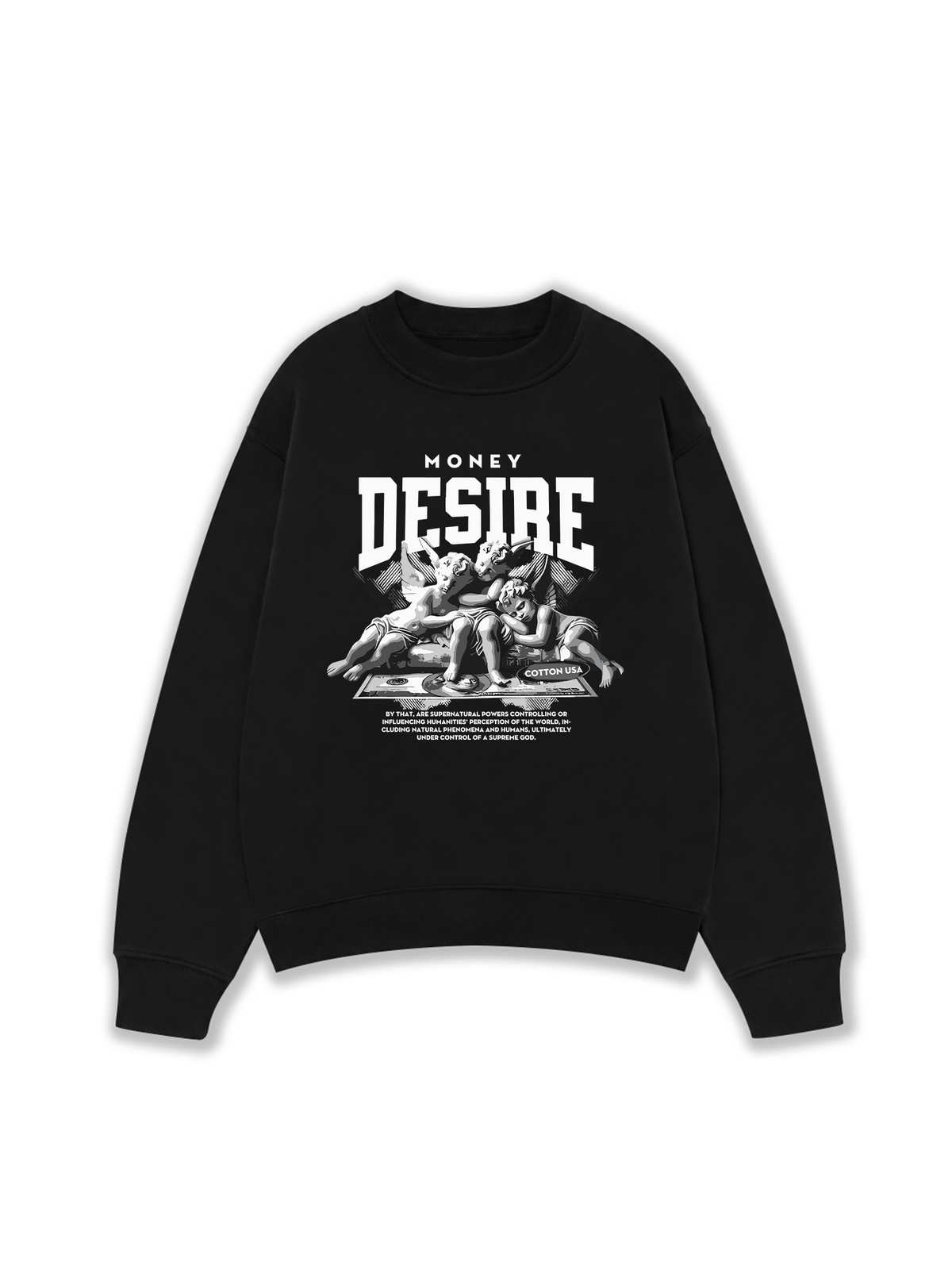 Áo Sweater Nỉ Hai Da Money Desire Angel