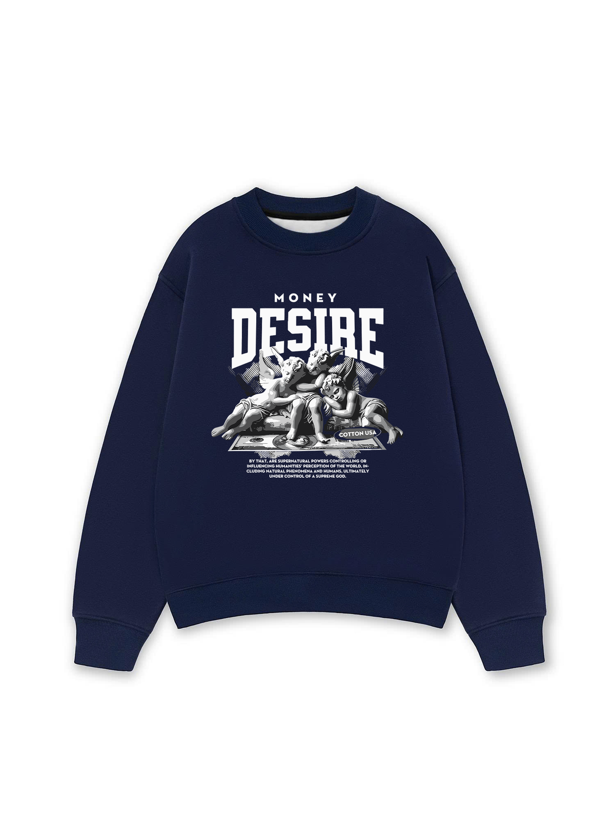Áo Sweater Nỉ Hai Da Money Desire Angel