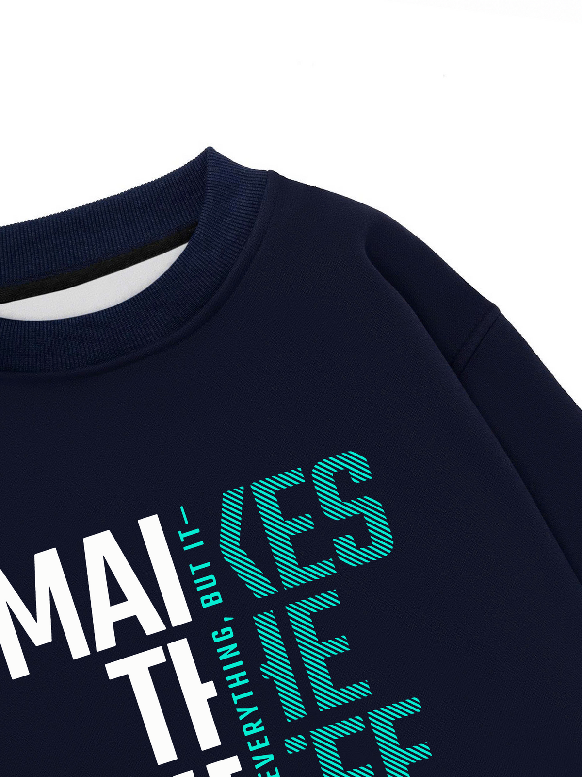 Áo Sweater Nỉ Hai Da Money Motivational Modern Typographic