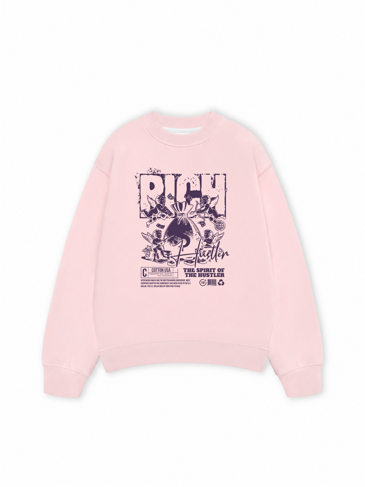 Áo Sweater Nỉ Hai Da Money The Spirit Of The Hustler