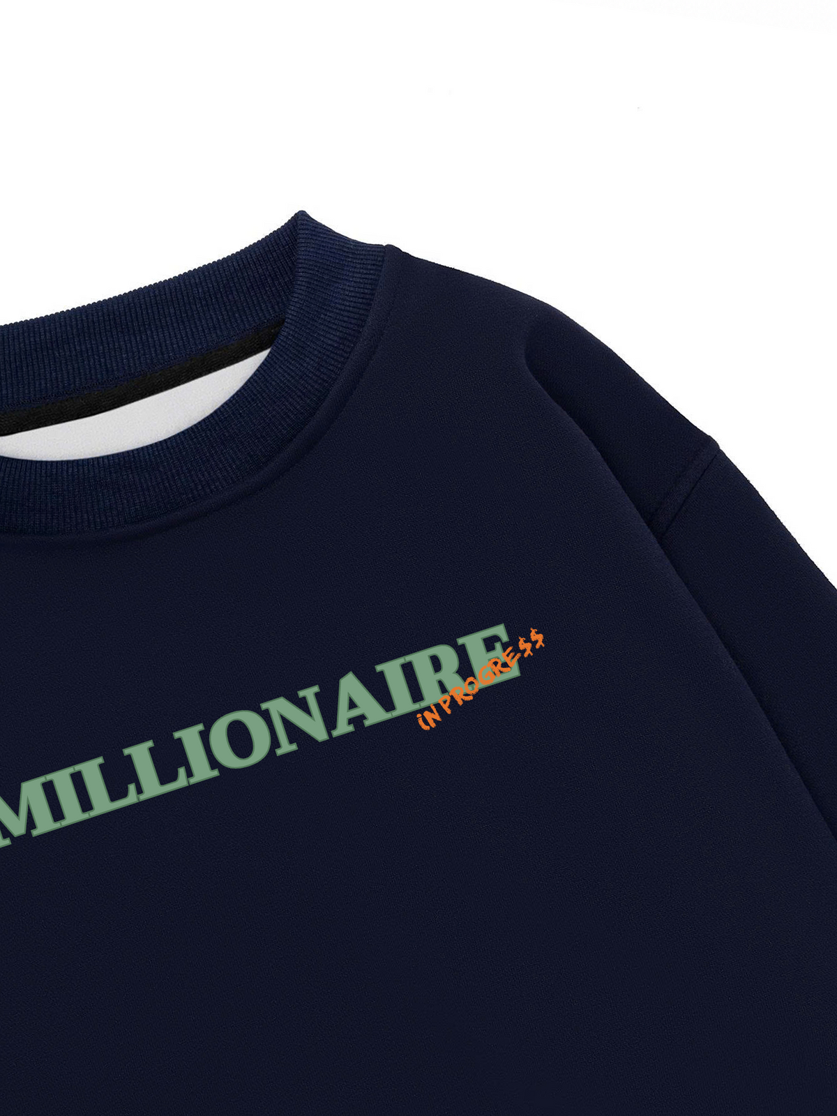 Áo Sweater Nỉ Hai Da Money Millionaire In Progress