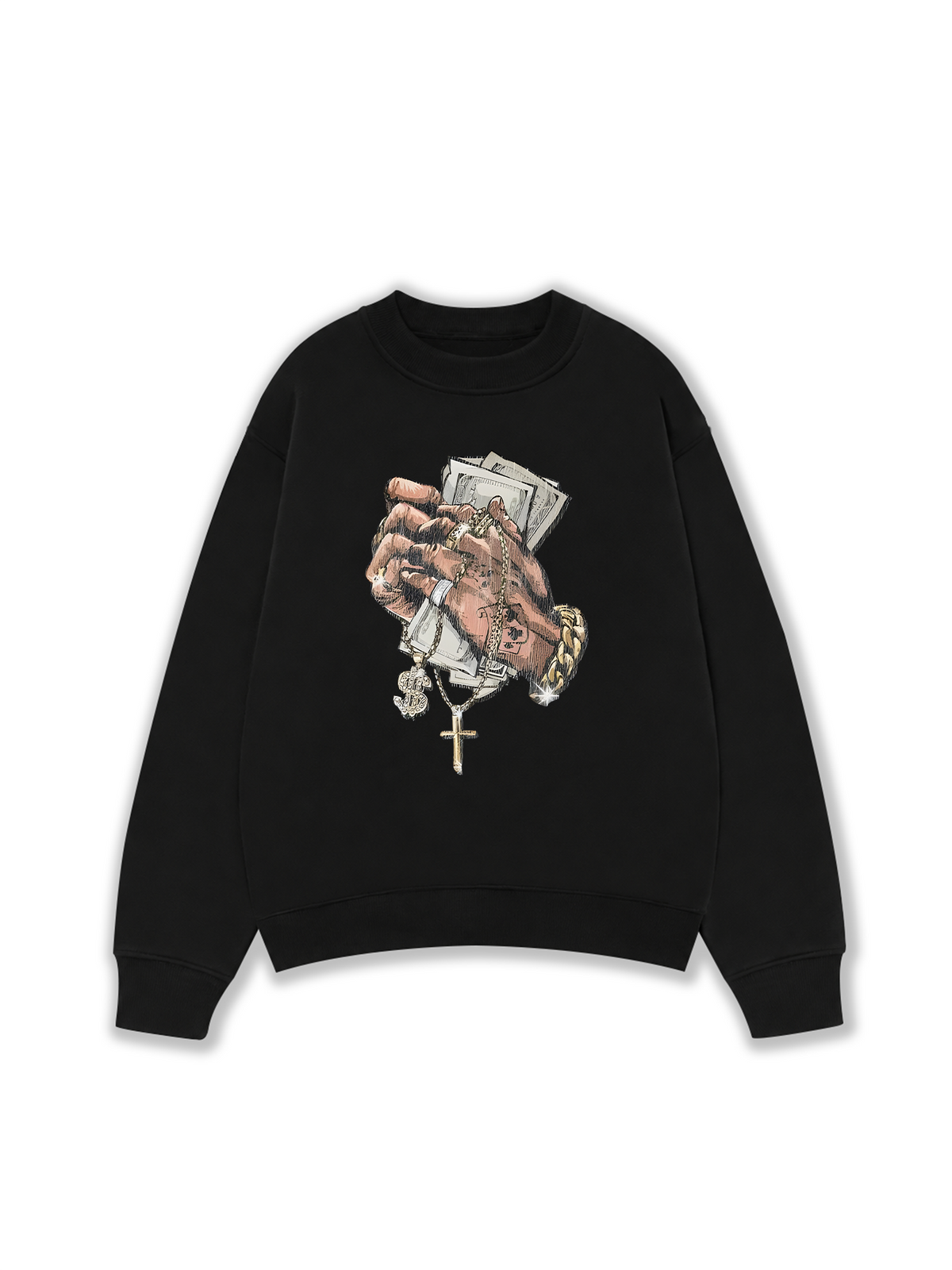 Áo Sweater Nỉ Hai Da Money Your Dream
