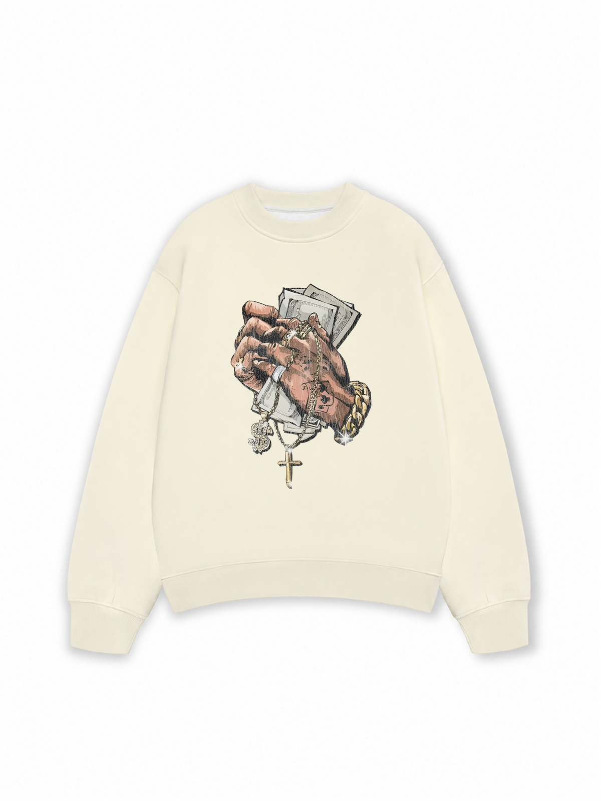 Áo Sweater Nỉ Hai Da Money Your Dream