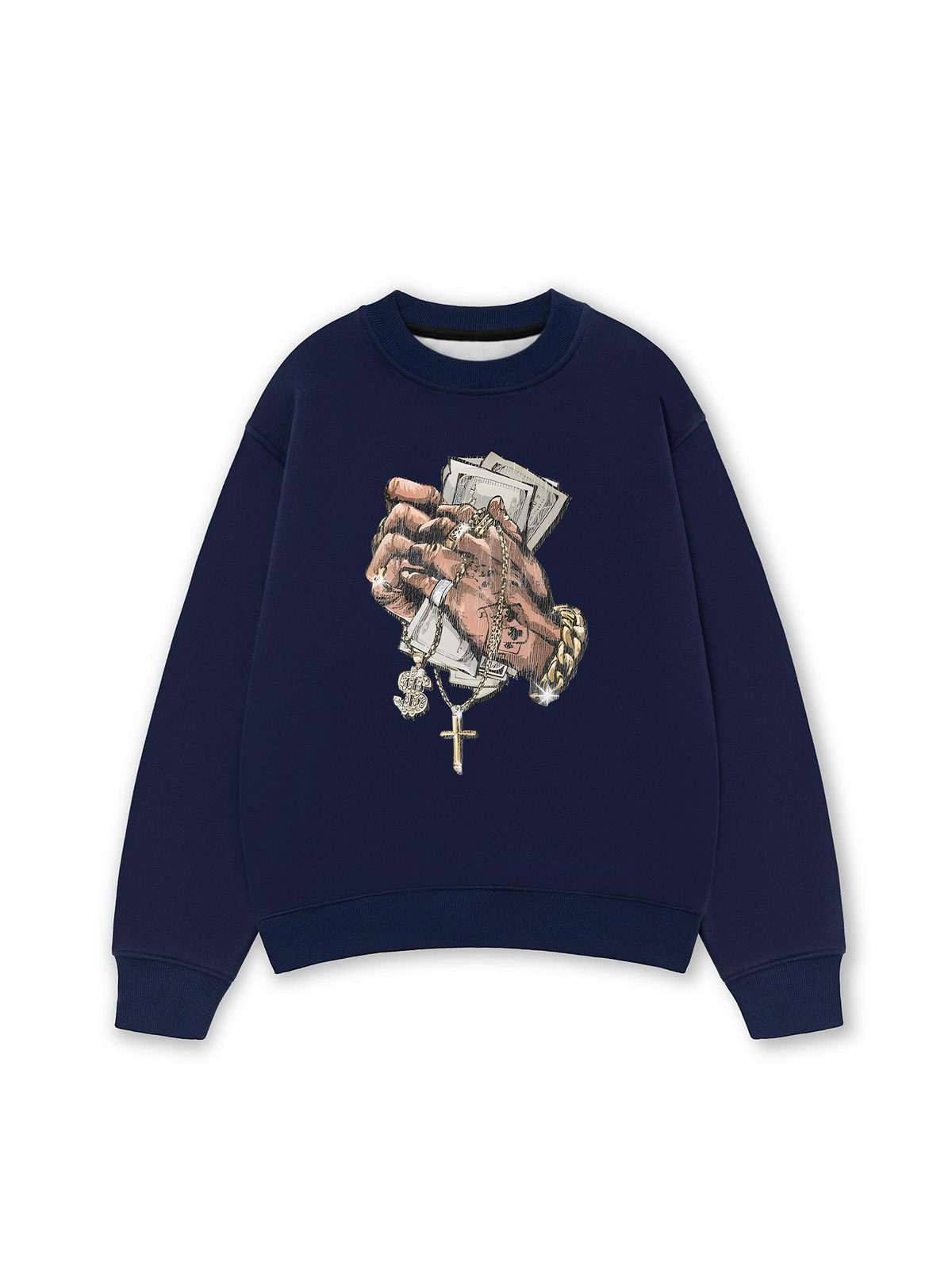 Áo Sweater Nỉ Hai Da Money Your Dream