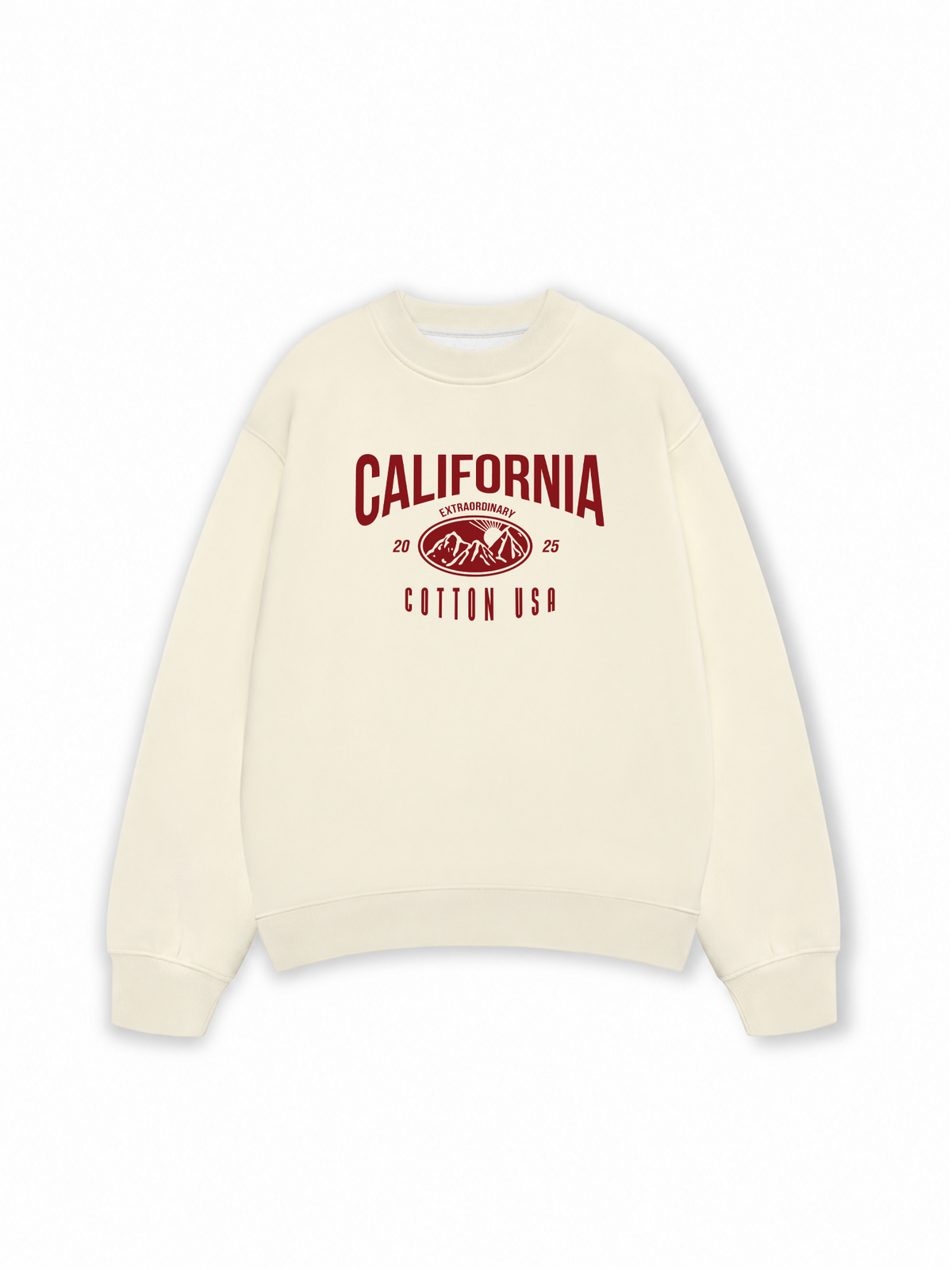 Áo Sweater Nỉ Hai Da USA California Extraordinary