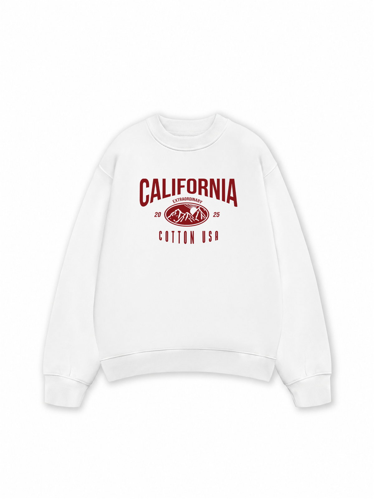 Áo Sweater Nỉ Hai Da USA California Extraordinary