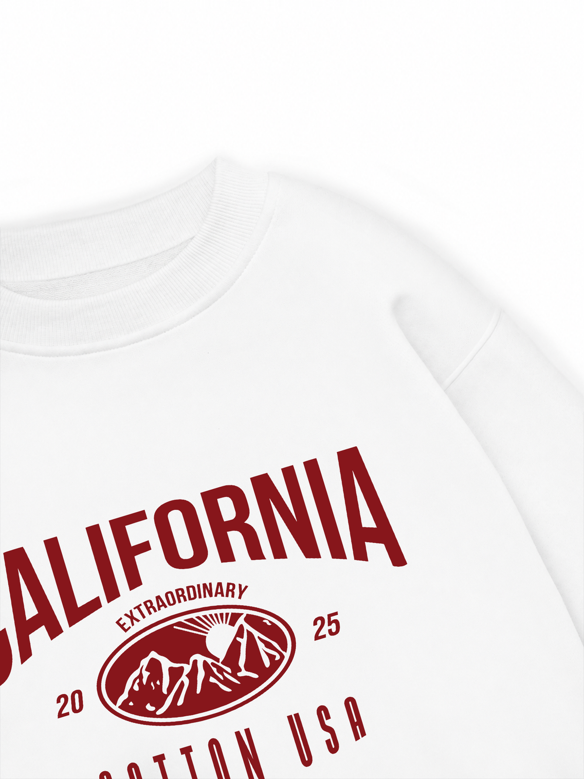 Áo Sweater Nỉ Hai Da USA California Extraordinary