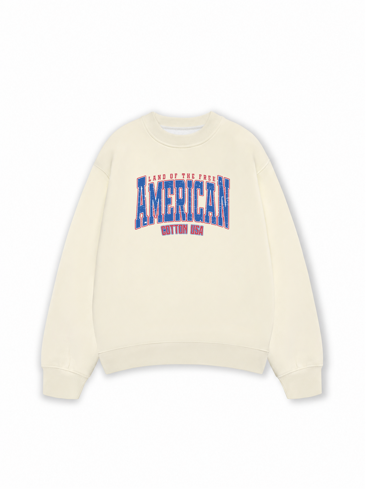 Áo Sweater Nỉ Hai Da USA Land Of The Free