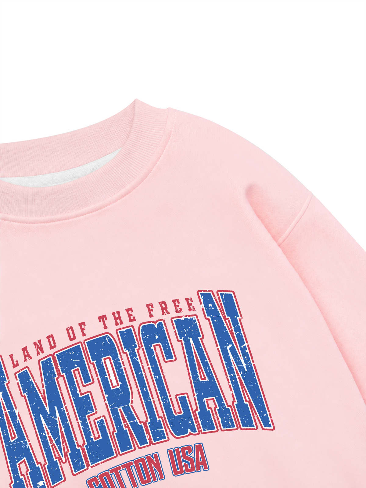 Áo Sweater Nỉ Hai Da USA Land Of The Free