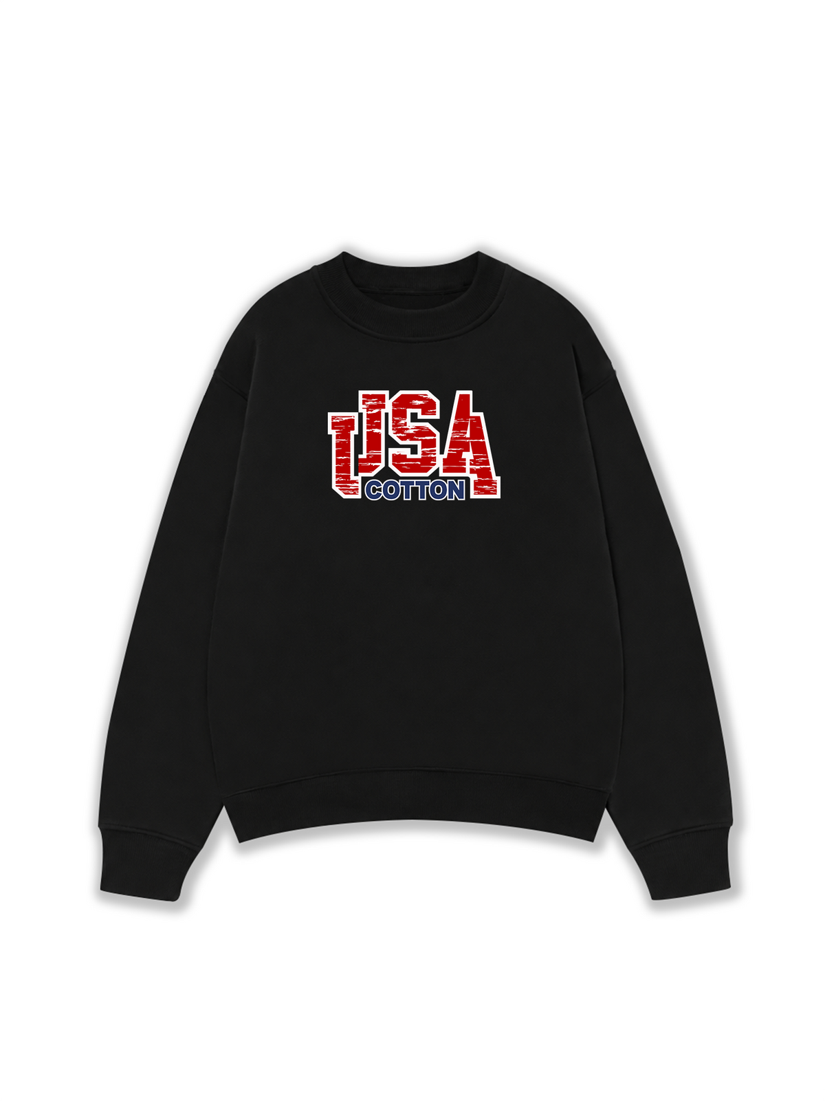 Áo Sweater Nỉ Hai Da USA Scratched Typo