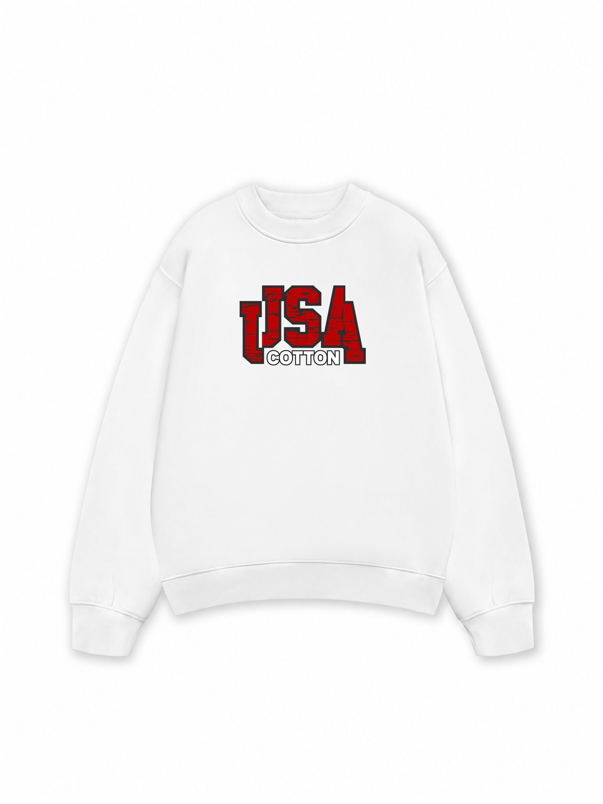 Áo Sweater Nỉ Hai Da USA Scratched Typo