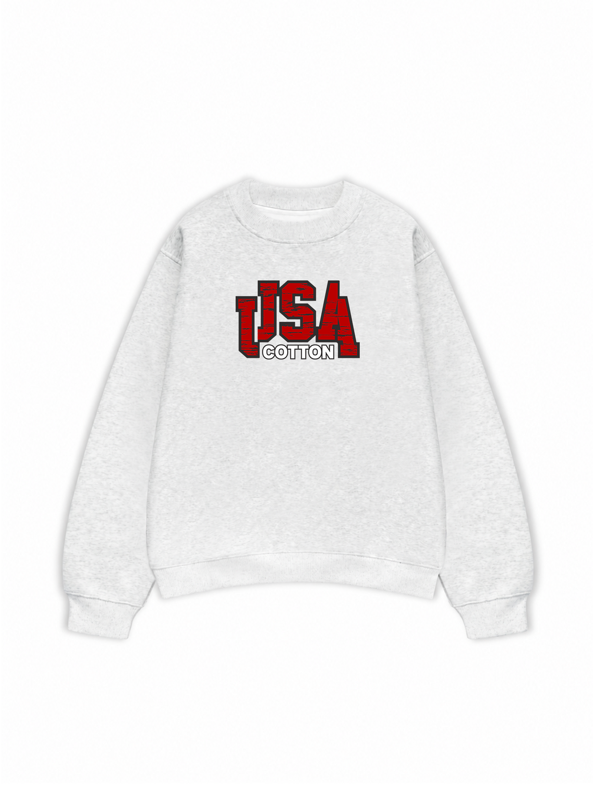 Áo Sweater Nỉ Hai Da USA Scratched Typo