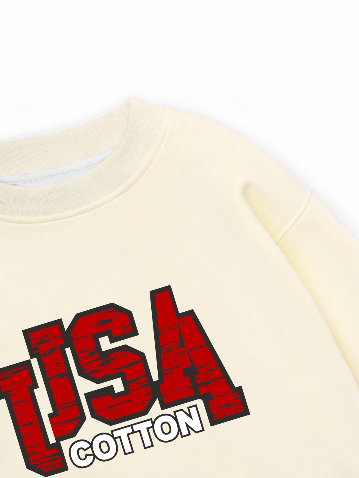 Áo Sweater Nỉ Hai Da USA Scratched Typo