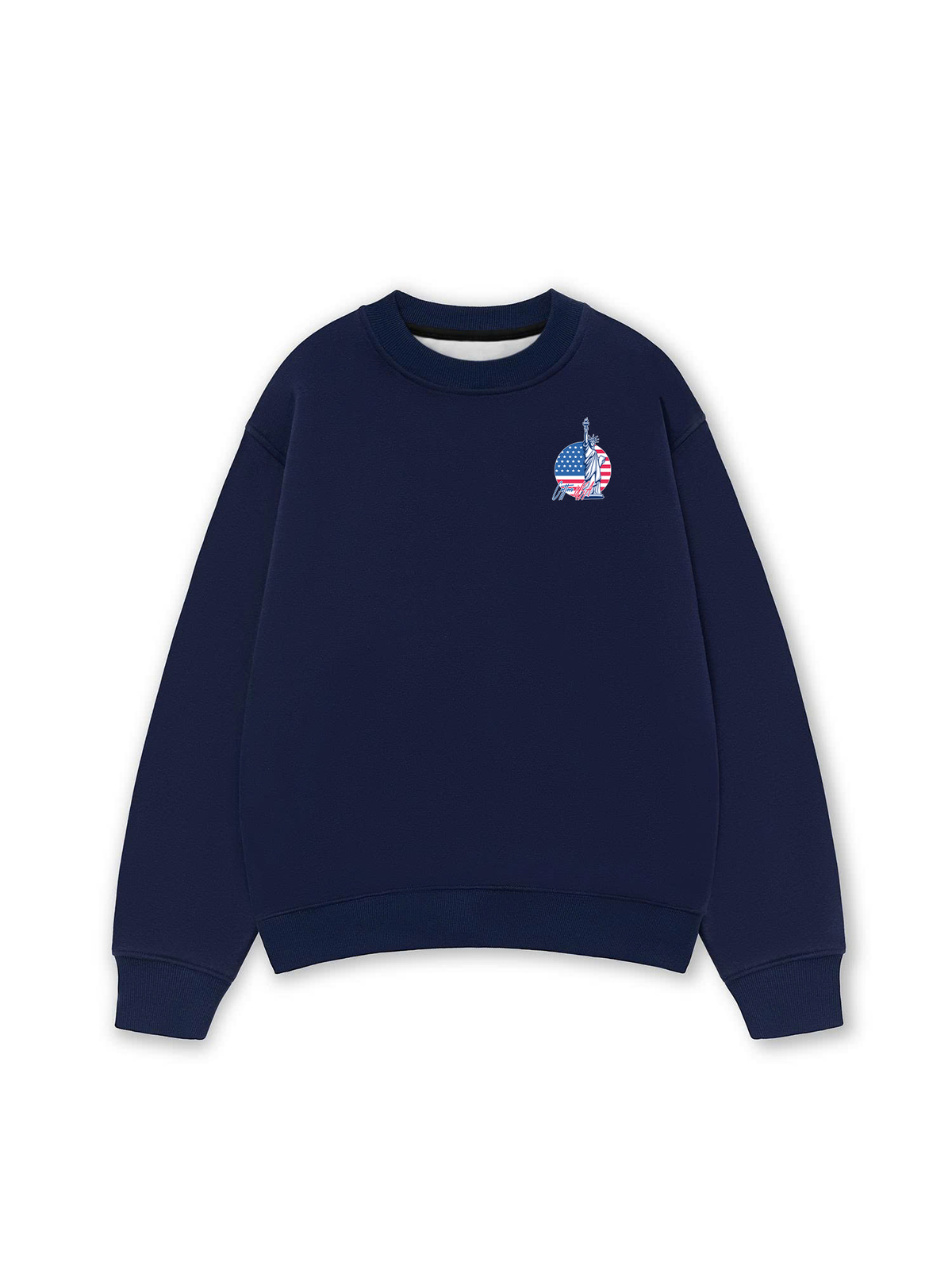 Áo Sweater Nỉ Hai Da USA Statue Of Liberty