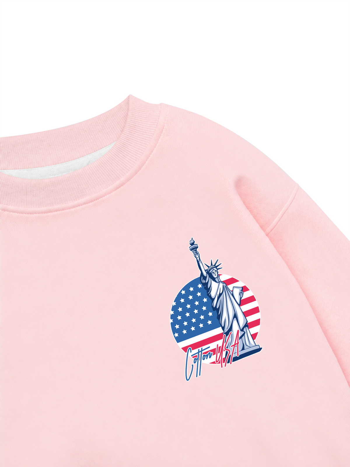 Áo Sweater Nỉ Hai Da USA Statue Of Liberty