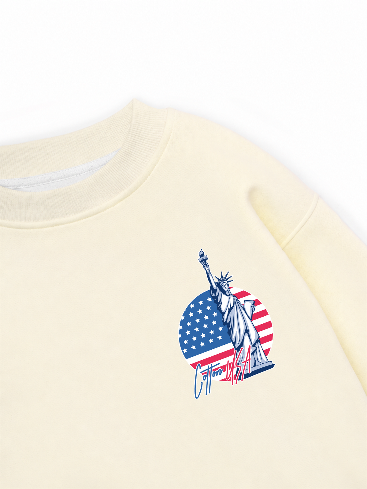 Áo Sweater Nỉ Hai Da USA Statue Of Liberty