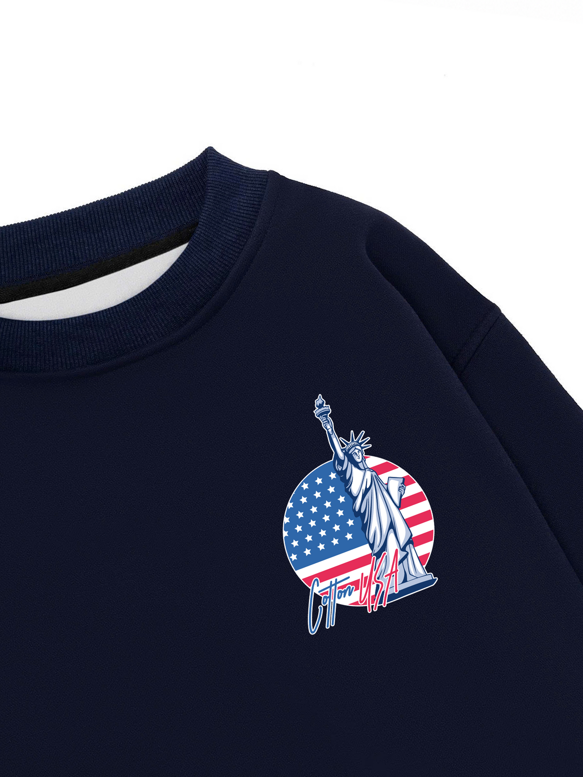 Áo Sweater Nỉ Hai Da USA Statue Of Liberty