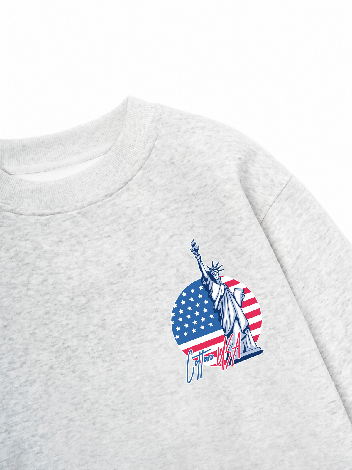 Áo Sweater Nỉ Hai Da USA Statue Of Liberty