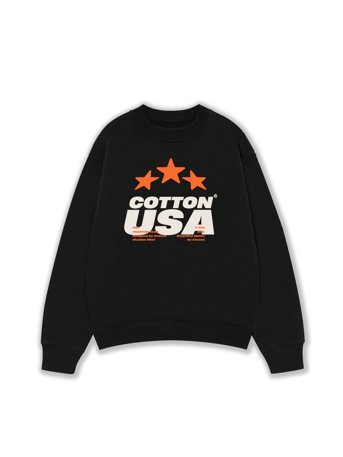 Áo Sweater Nỉ Hai Da USA Fliction Star