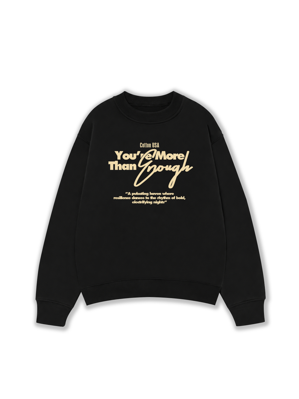Áo Sweater Nỉ Hai Da USA More Than Enough