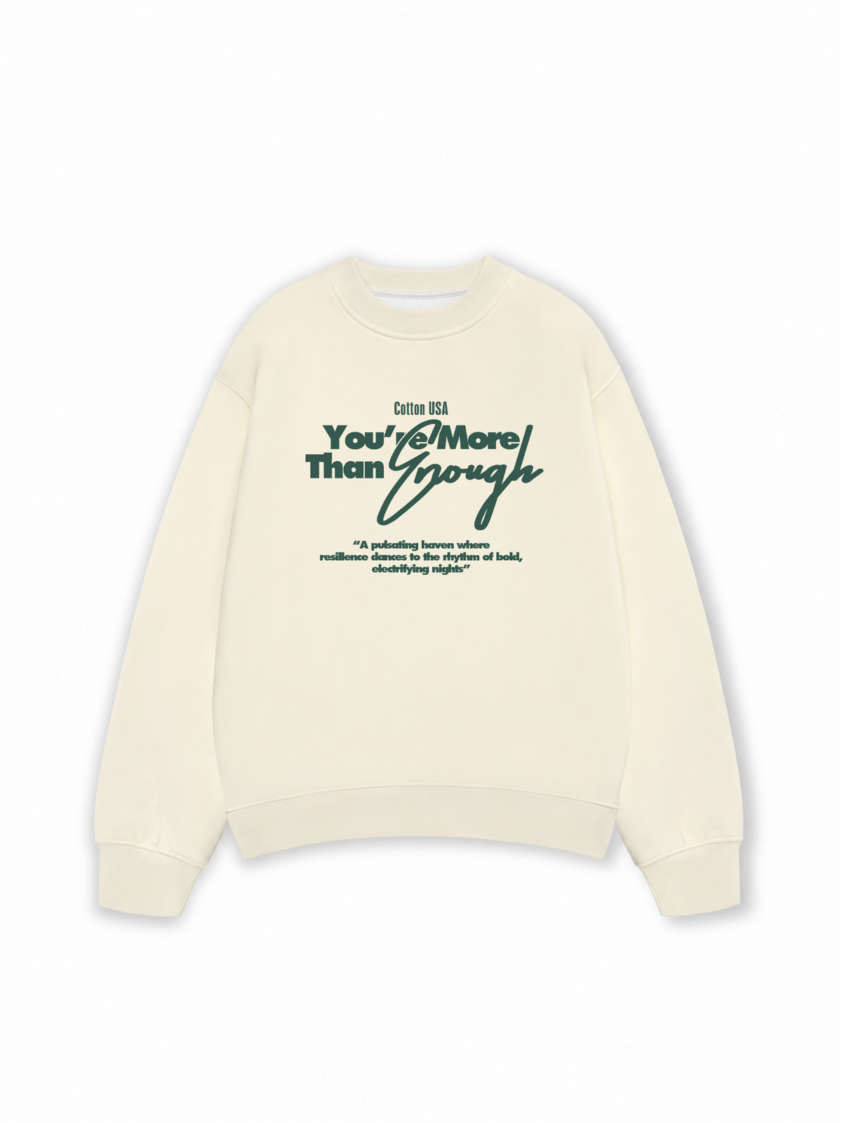 Áo Sweater Nỉ Hai Da USA More Than Enough