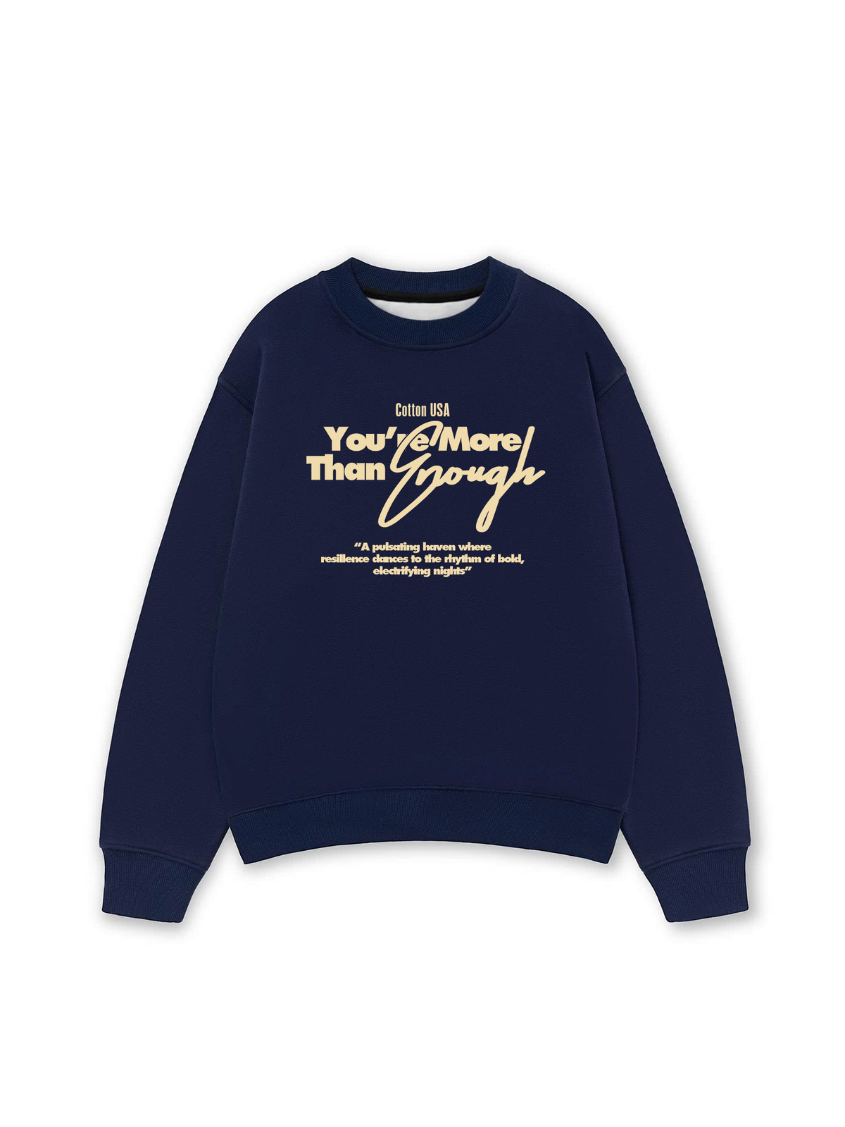 Áo Sweater Nỉ Hai Da USA More Than Enough