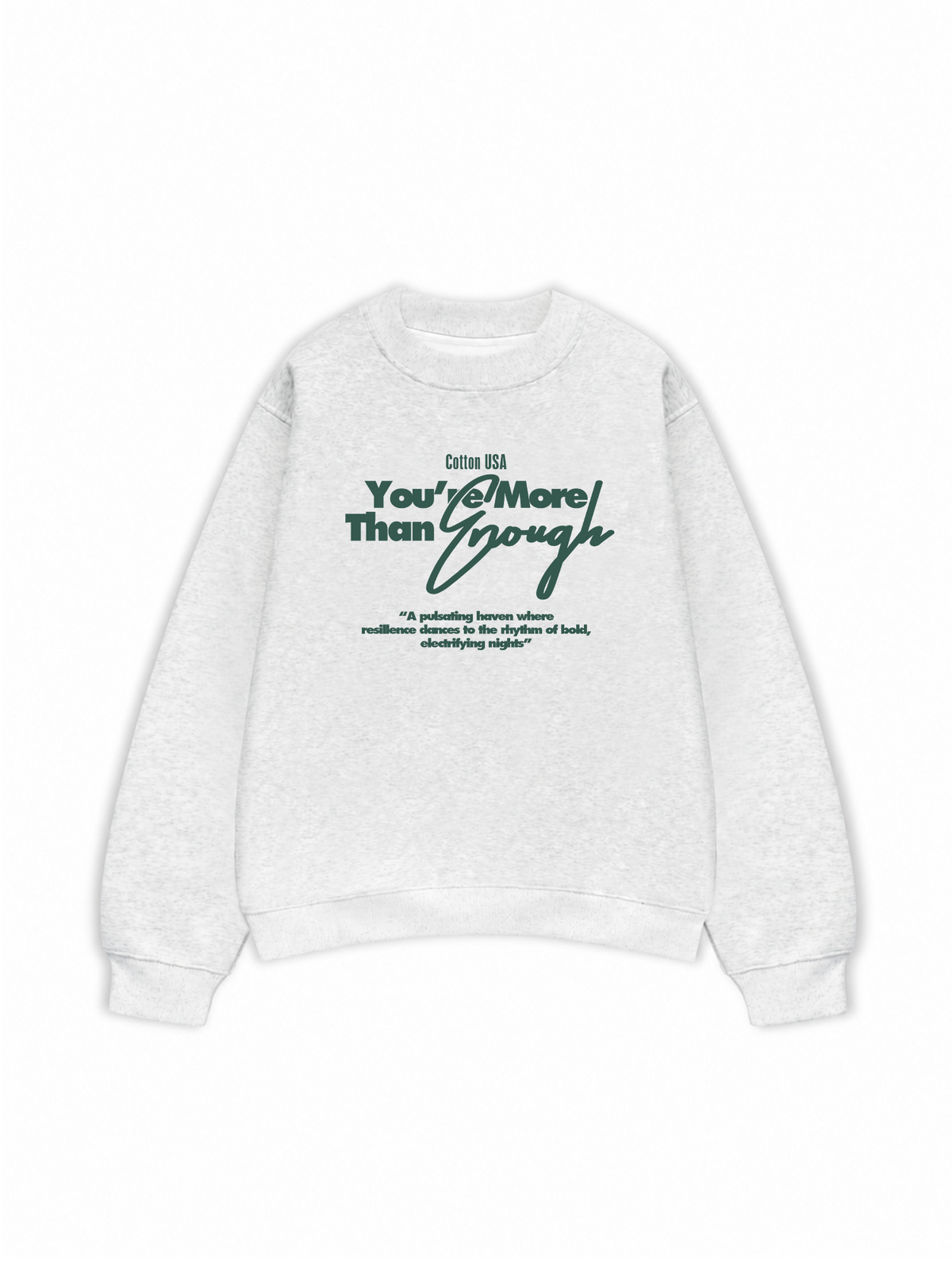 Áo Sweater Nỉ Hai Da USA More Than Enough