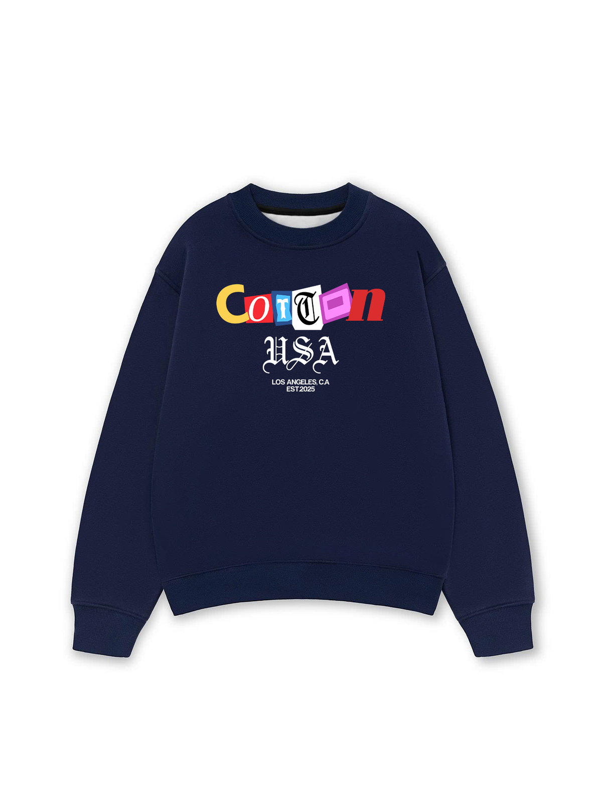 Áo Sweater Nỉ Hai Da USA Paper Cut