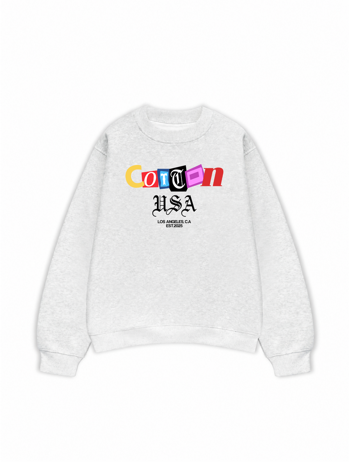 Áo Sweater Nỉ Hai Da USA Paper Cut