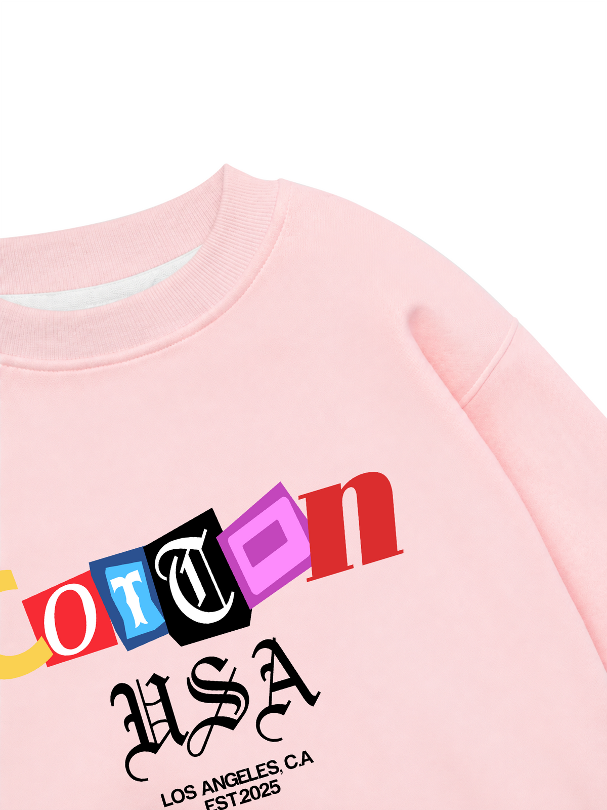 Áo Sweater Nỉ Hai Da USA Paper Cut