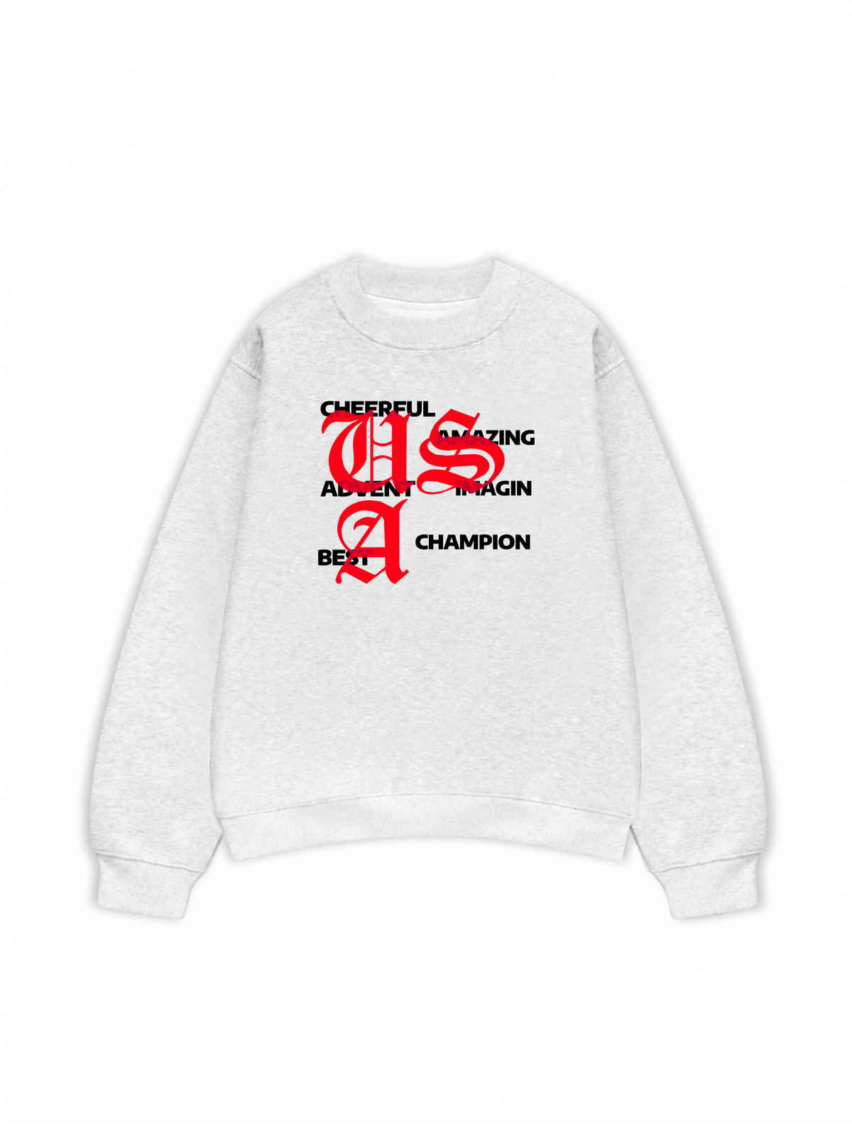 Áo Sweater Nỉ Hai Da USA Classic Positive