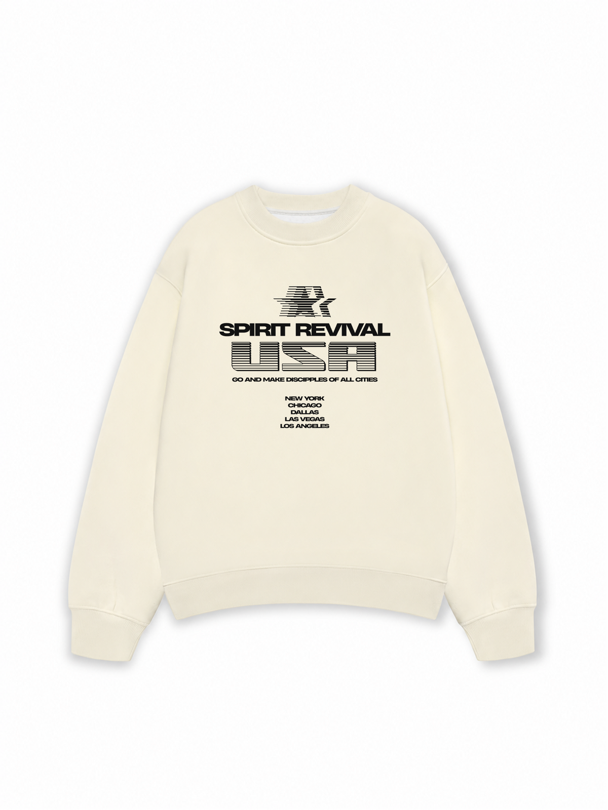 Áo Sweater Nỉ Hai Da USA Spirit Revival