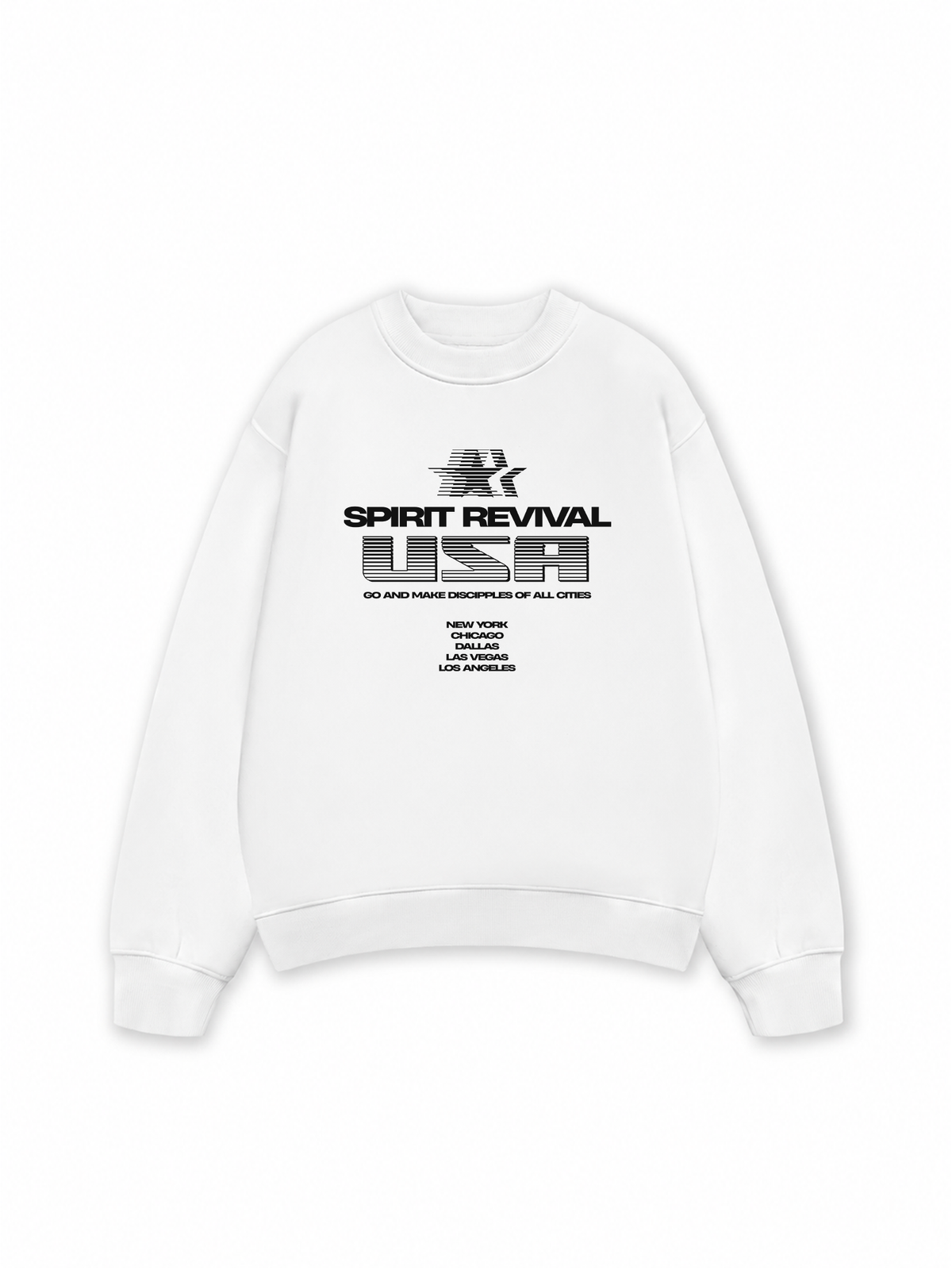 Áo Sweater Nỉ Hai Da USA Spirit Revival