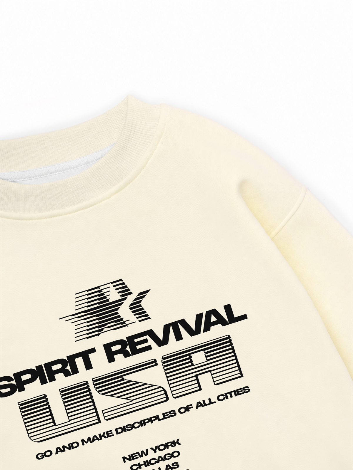 Áo Sweater Nỉ Hai Da USA Spirit Revival