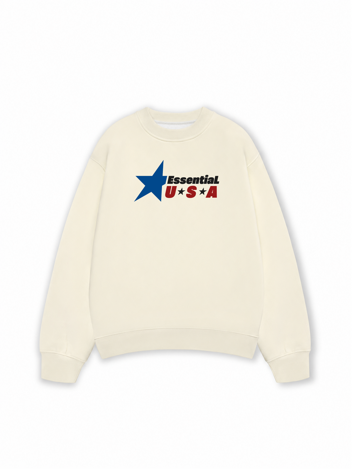 Áo Sweater Nỉ Hai Da USA Essential Prime