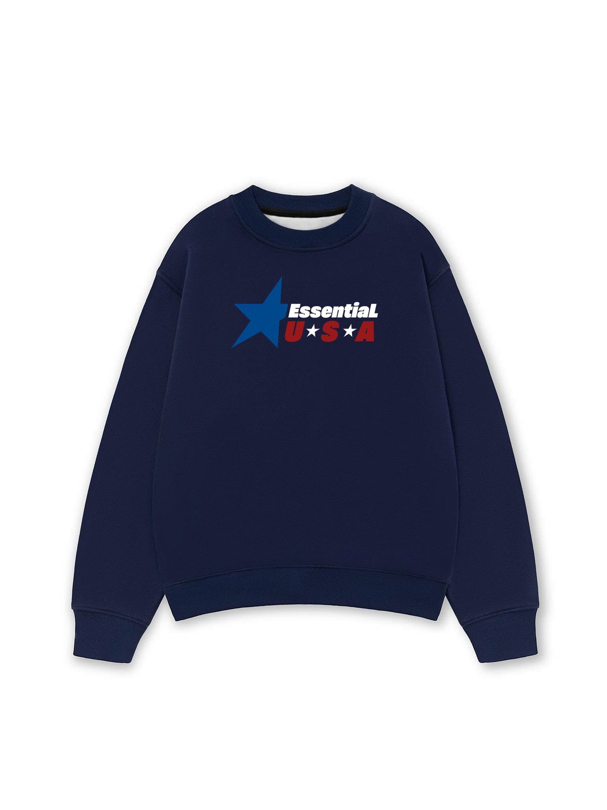 Áo Sweater Nỉ Hai Da USA Essential Prime