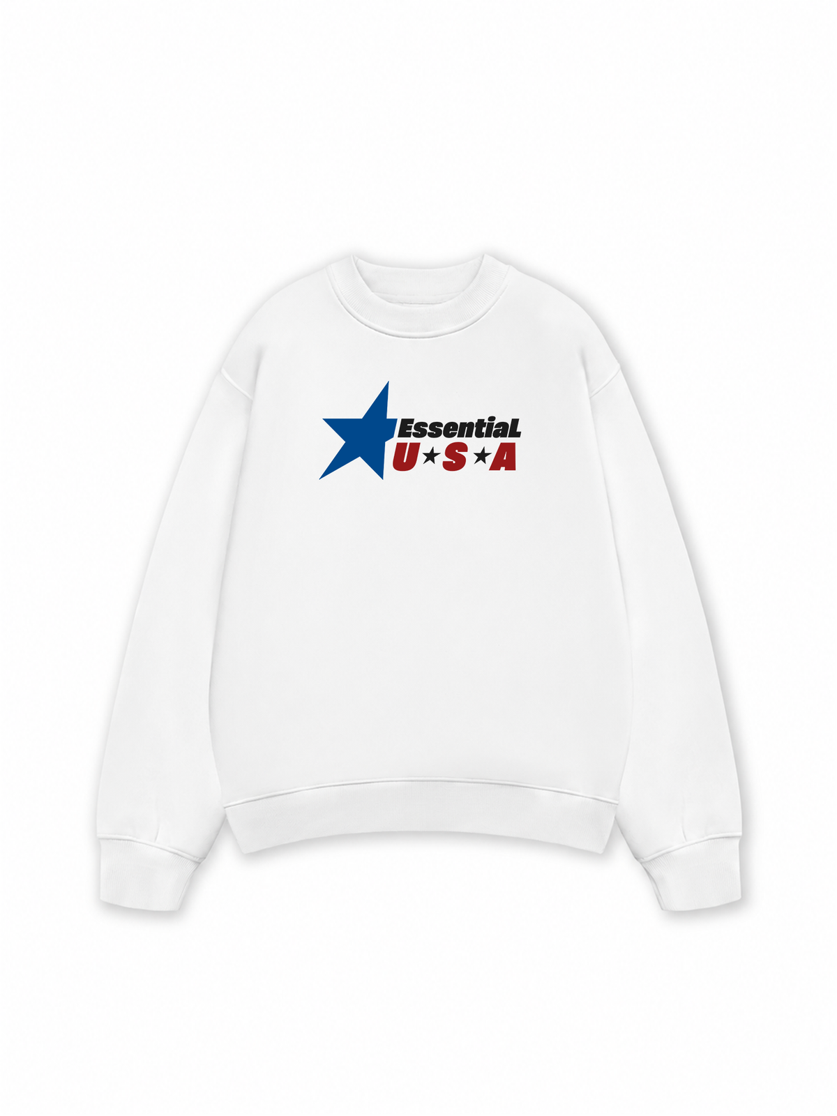 Áo Sweater Nỉ Hai Da USA Essential Prime