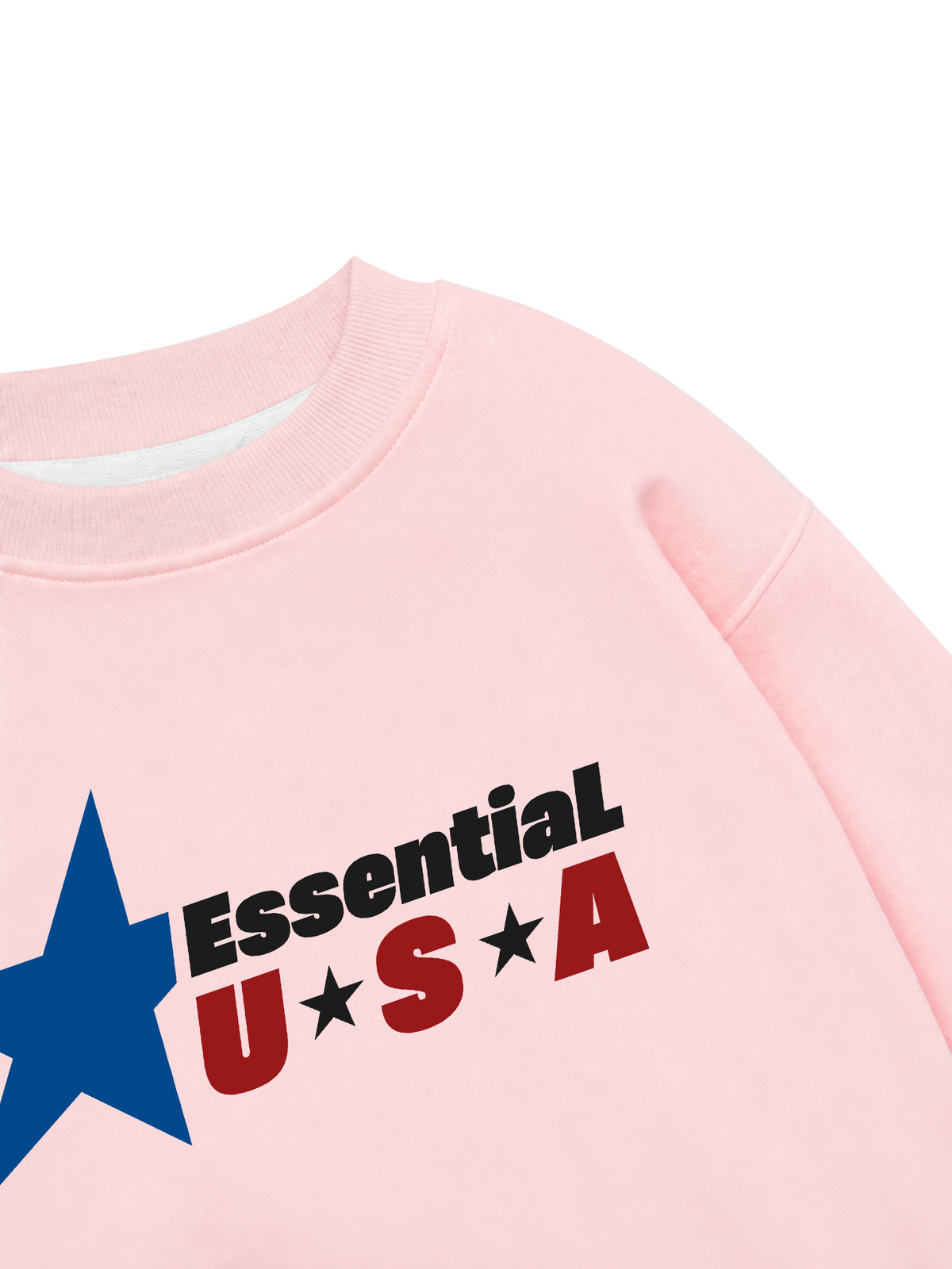 Áo Sweater Nỉ Hai Da USA Essential Prime