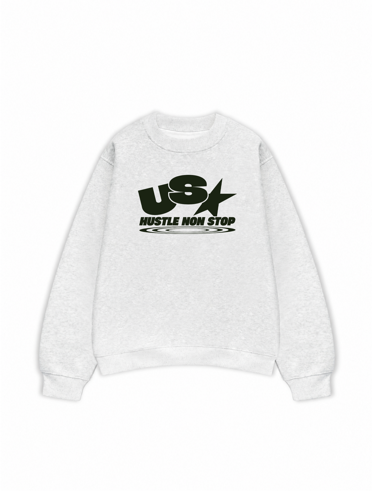 Áo Sweater Nỉ Hai Da USA Hustle Non Stop