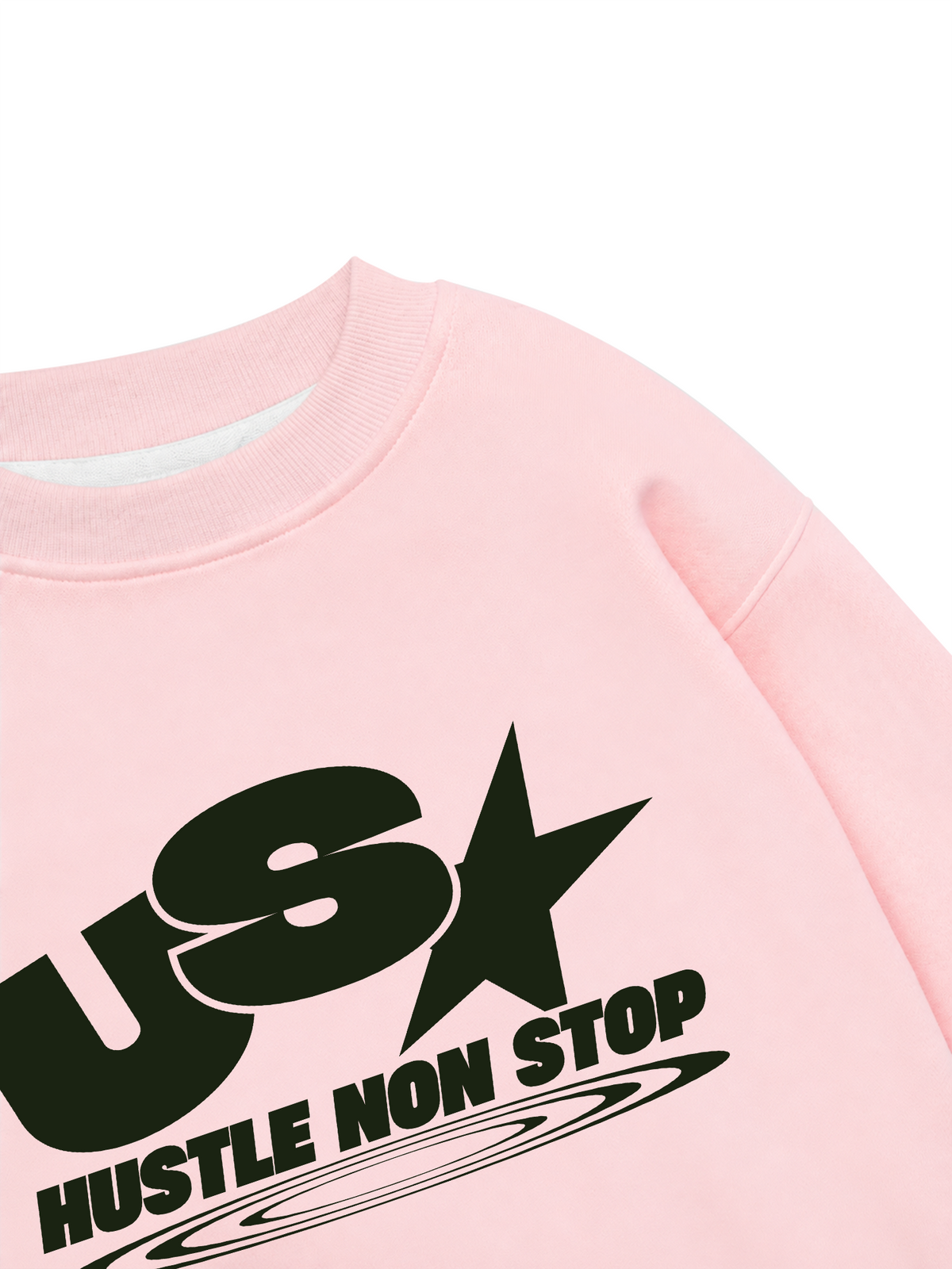 Áo Sweater Nỉ Hai Da USA Hustle Non Stop