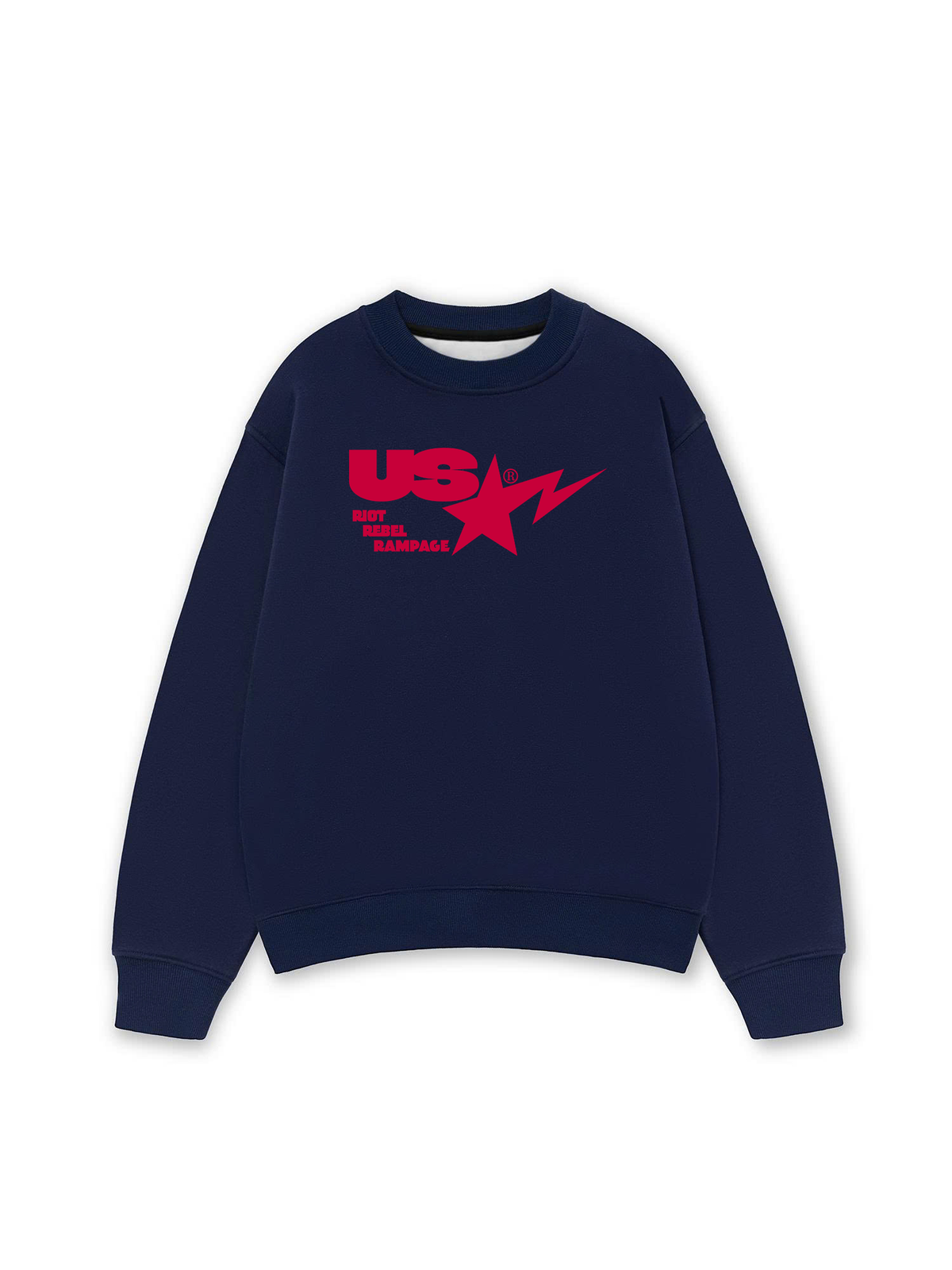 Áo Sweater Nỉ Hai Da USA Riot Rebel Rampage